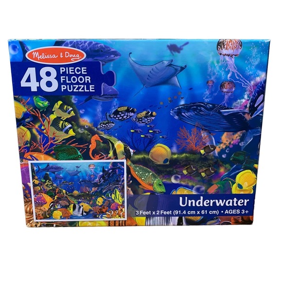 Melissa & Doug 48-Piece Floor Puzzle UNDERWATER - Picture 1 of 6